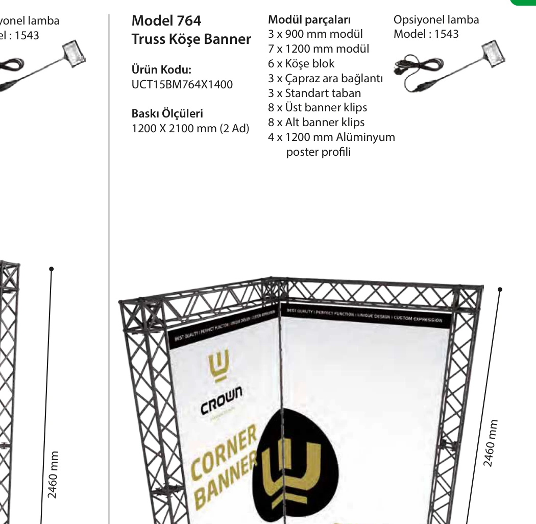 Crown Truss Modül 763 764 ürün detayları