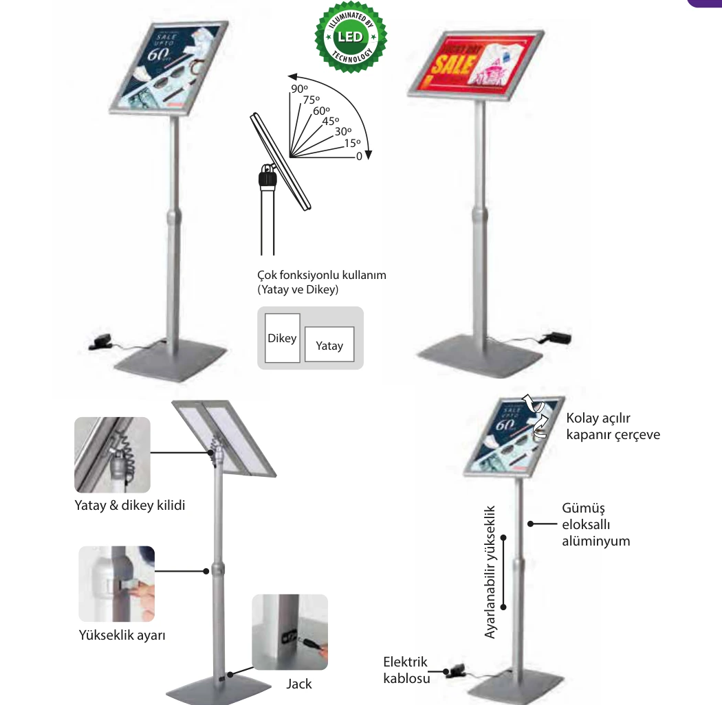 Led Işıklı Menü Panosu ürün detayları