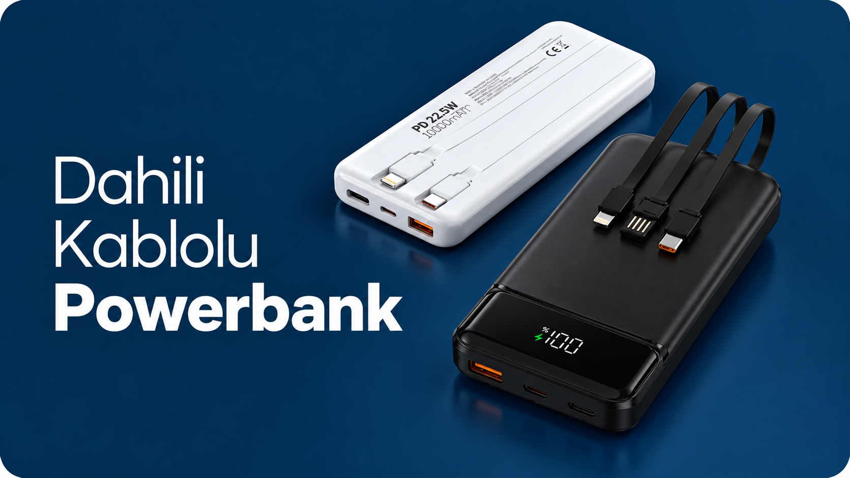 Dahili Kablolu Powerbank