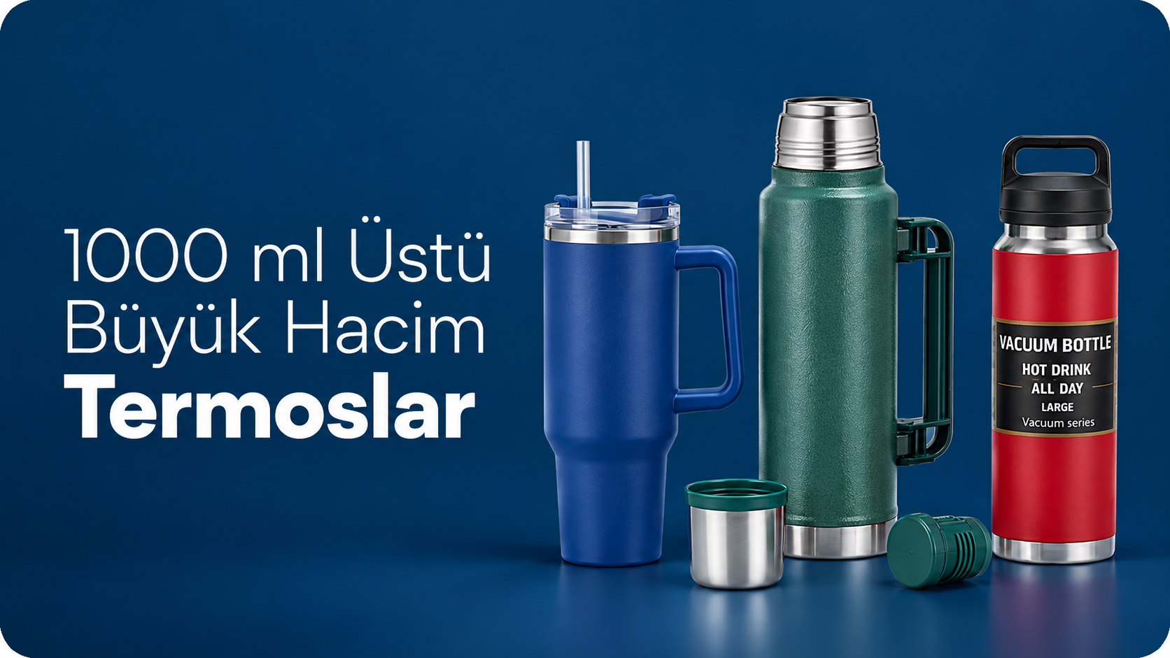 1000 ml Üstü Termoslar