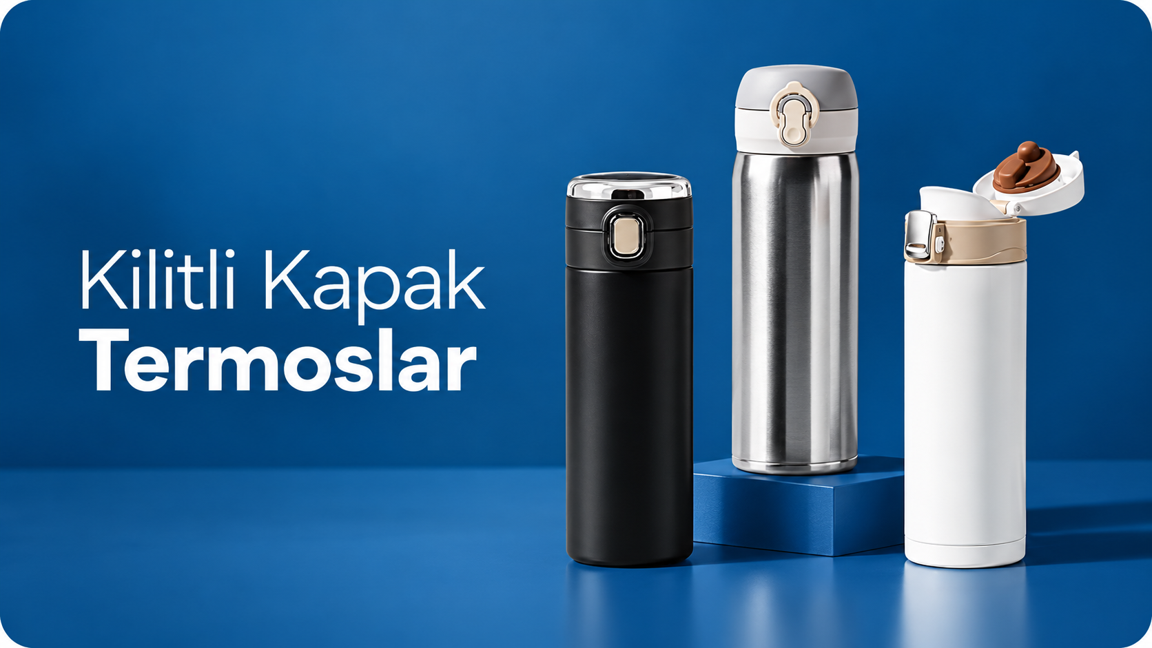 Kilitli Kapaklı Termoslar