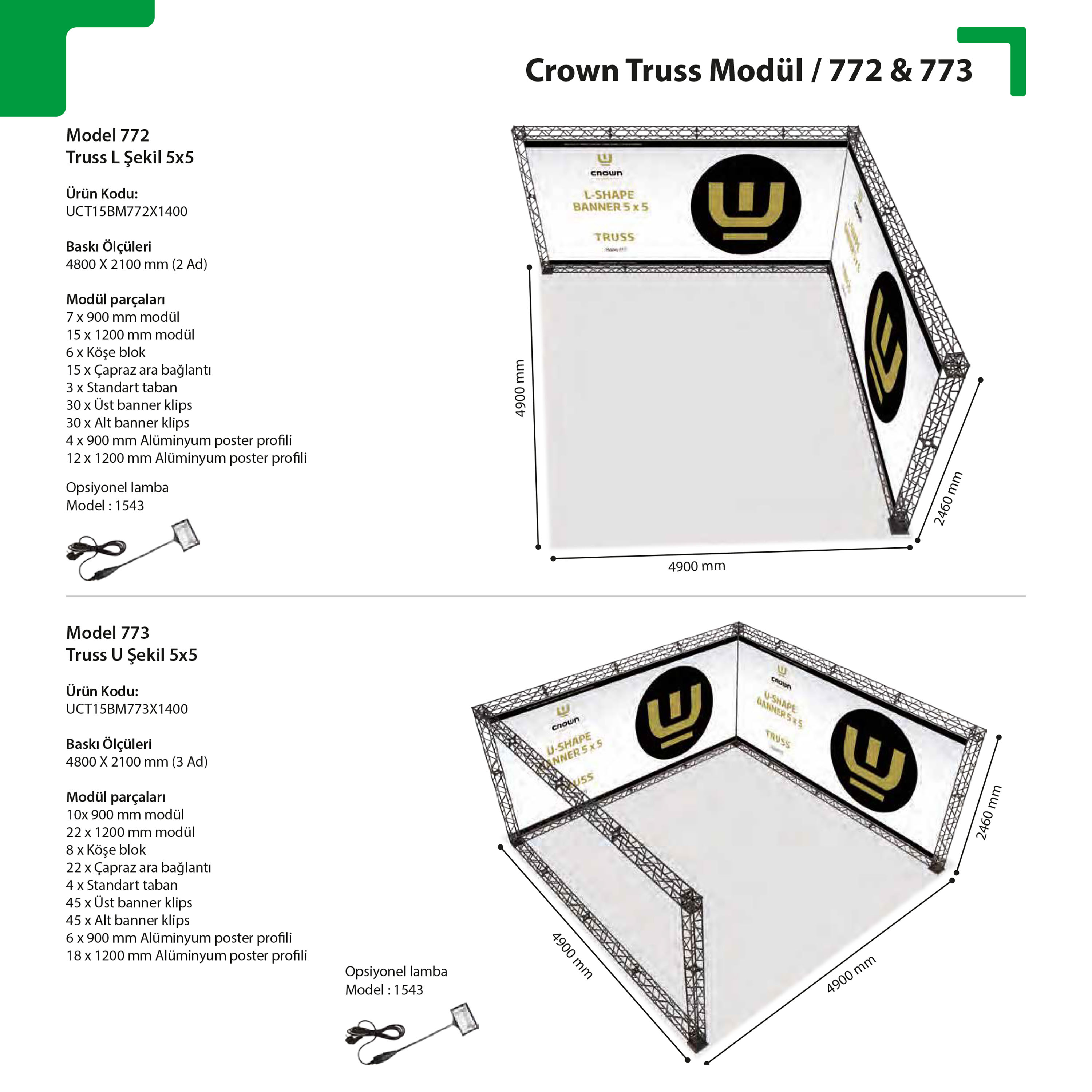 Crown Truss Modül 772 773
