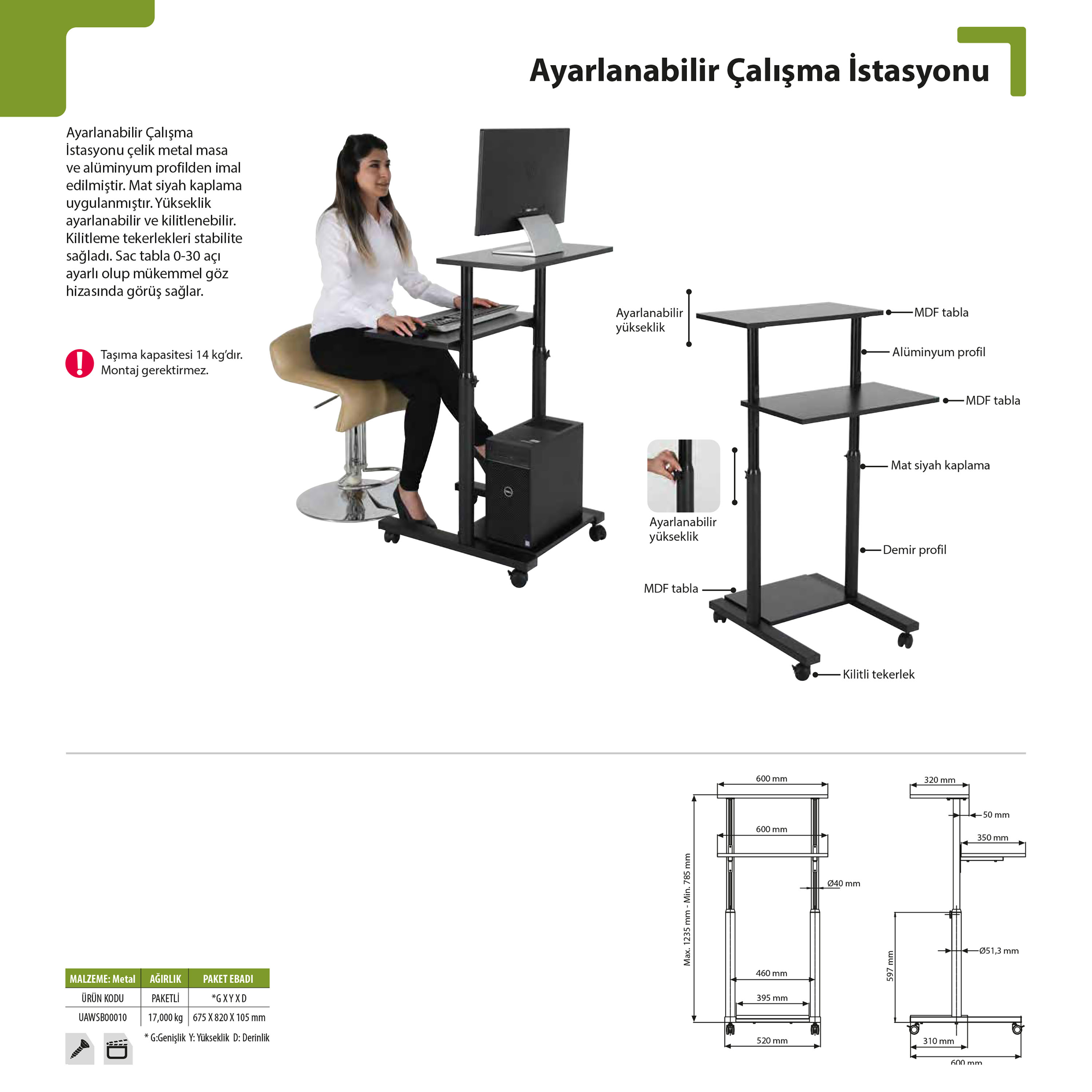 Ayarlanabilir Çalışma İstasyonu
