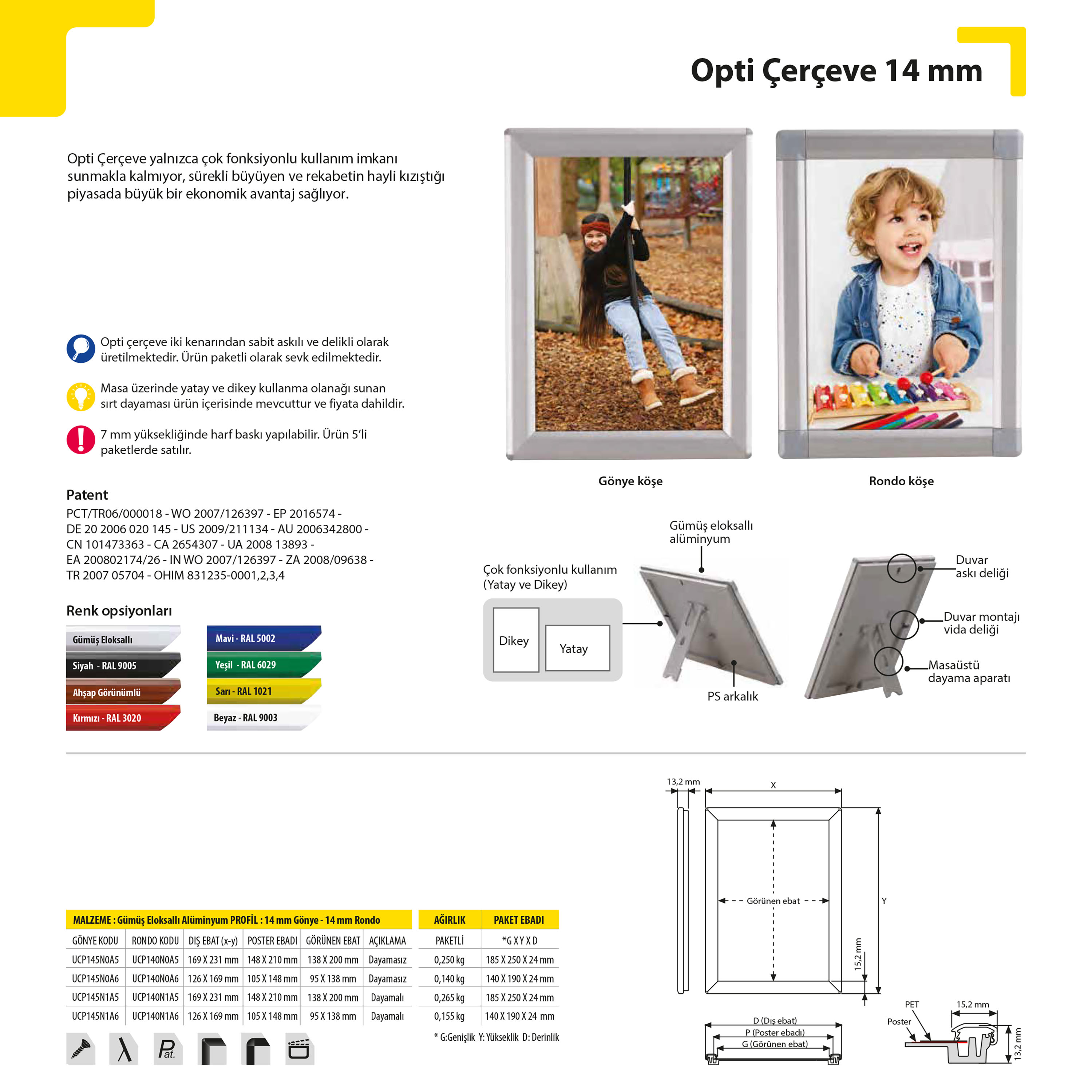 Opti Çerçeve 14 mm