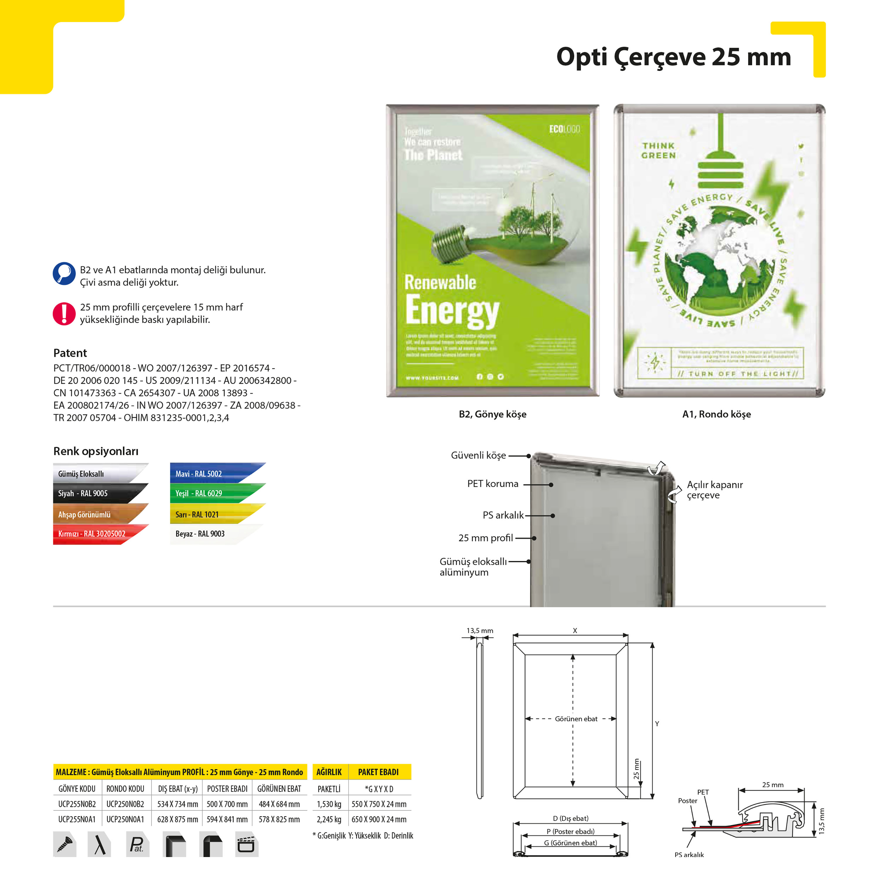 Opti Çerçeve 14 mm