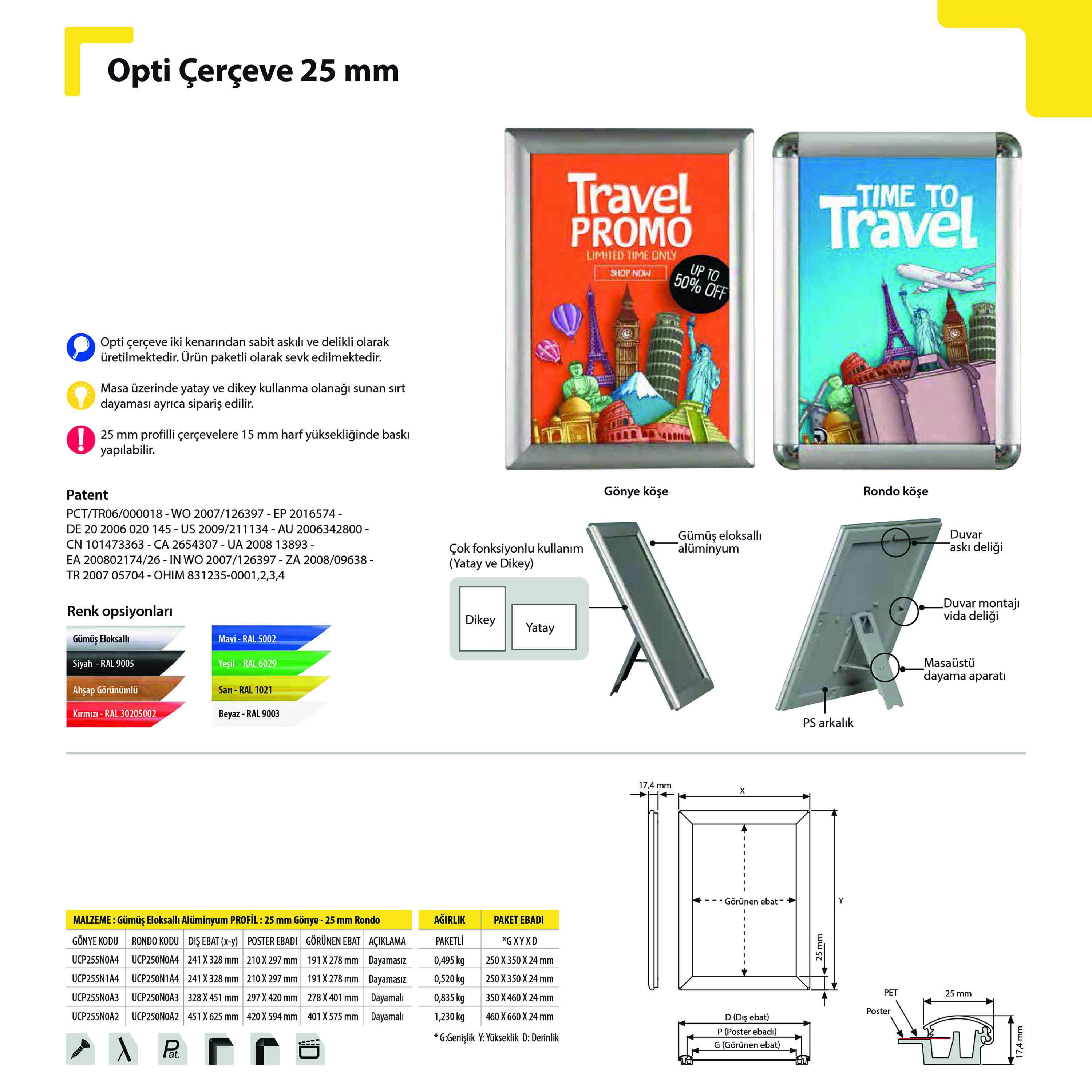 Opti Çerçeve 14 mm