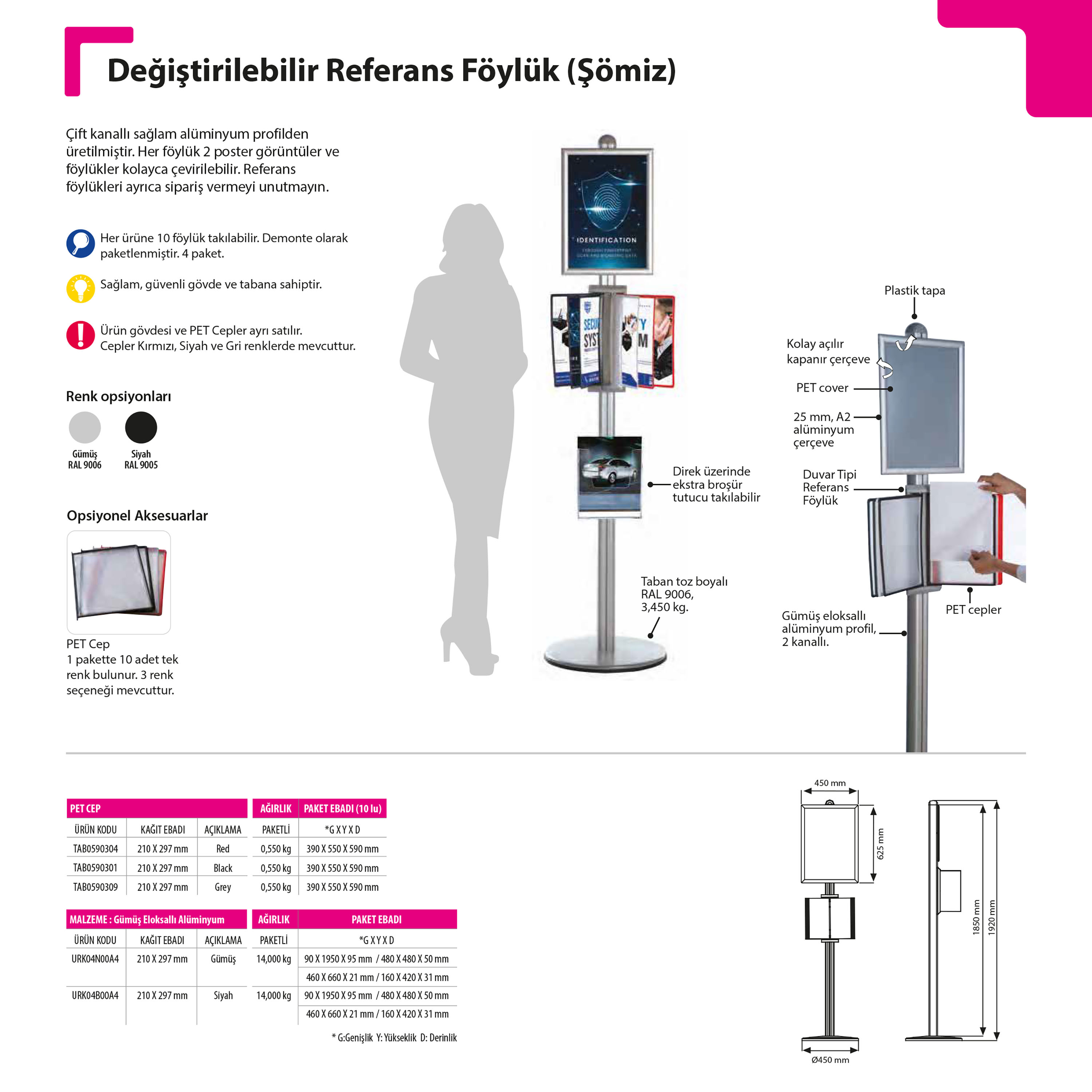 Değiştirilebilir Referans Föylük Şömiz
