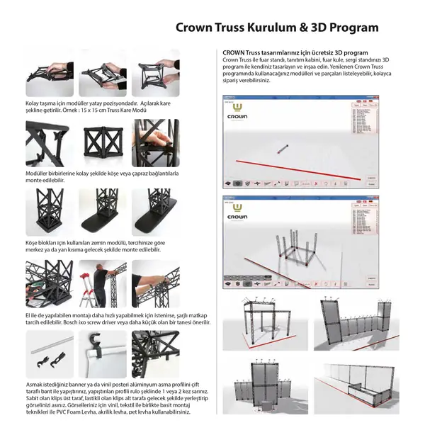 Crown Truss Kurulum Ve 3D Program