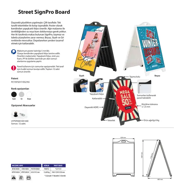 Street Signpro Board
