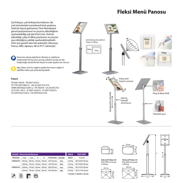 Fleksi Menü Panosu