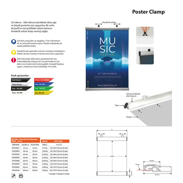 Poster Clamp Set